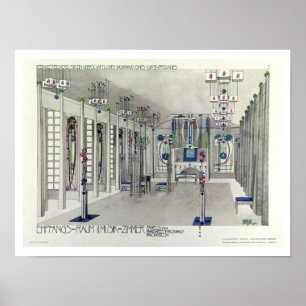 Design für einen Musikraum mit Paneelen von Margar Poster