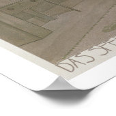 Design für einen Speisesaal, 1901 (Farblitho) Poster (Ecke)