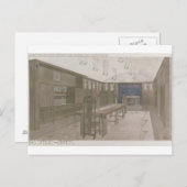 Design für einen Speisesaal, 1901 (Farblitho) Postkarte (Vorne/Hinten)