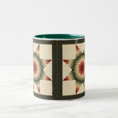 Design für Einzelsterne im Herbst Zweifarbige Tasse (Mittel)