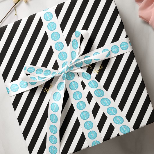 Design für Firmenlogos Party für Unternehmen Satinband