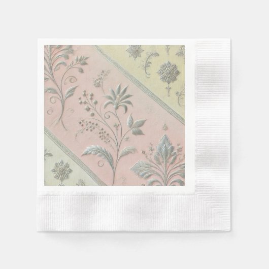 Design für florale Motive mit zwei Farbtönen Serviette (Vorderseite)