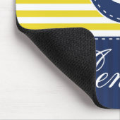 Design für gelbe und blaue Ankerfarben - benutzerd Mousepad (Ecke)