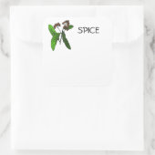 Design für Gewürz- oder Kräuterkennung Quadratischer Aufkleber (Tasche)