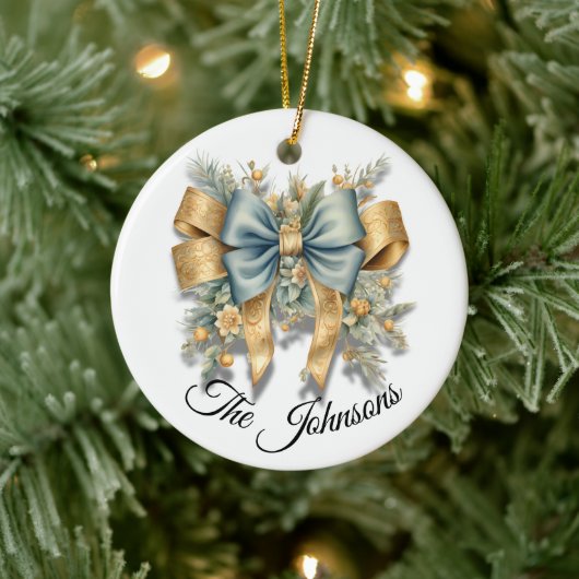 Design für Gold & Blue Festivals - Custom Keramik Ornament (Baum)