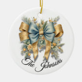 Design für Gold & Blue Festivals - Custom Keramik Ornament (Vorne)