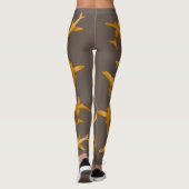 Design für goldene Flugzeug oder Flugzeuge Leggings (Rückseite)