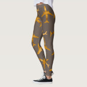 Design für goldene Flugzeug oder Flugzeuge Leggings (Links)