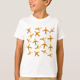 Design für goldene Flugzeug oder Flugzeuge T-Shirt