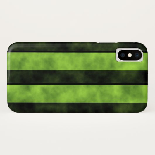 Design für grüne und schwarze Streifen Case-Mate iPhone Hülle (Rückseite (Horizontal))
