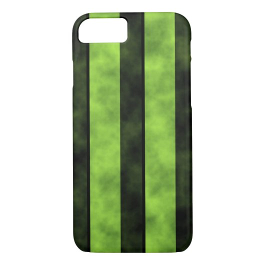 Design für grüne und schwarze Streifen Case-Mate iPhone Hülle (Rückseite)