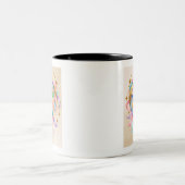 Design für Heimtiere - Sterne und Glitzern Wasserk Zweifarbige Tasse (Mittel)