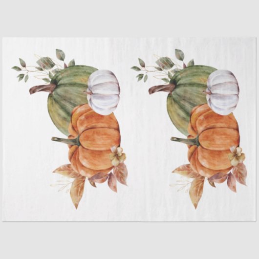 Design für Herbst und Blumen 17 Seidenpapier (Vorderseite)