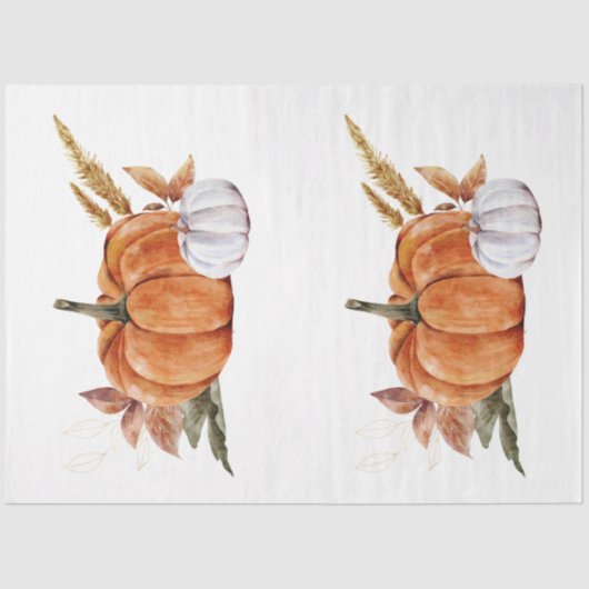 Design für Herbst und Blumen 21 Seidenpapier (Vorderseite)