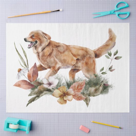 Design für Herbst und Blumen 24 Seidenpapier (Basteln)