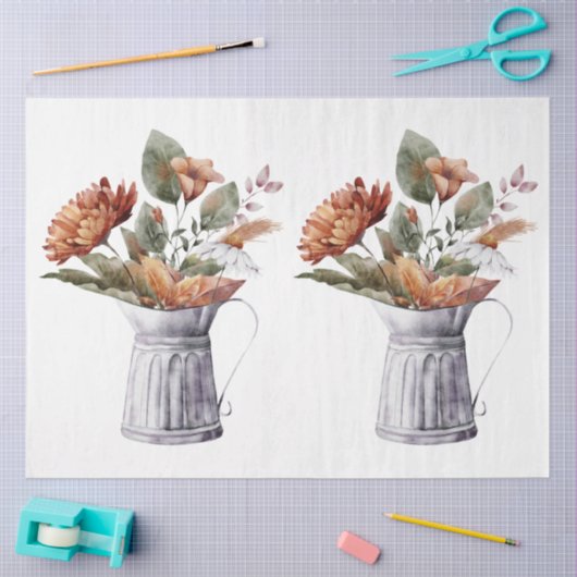 Design für Herbst und Blumen 8 Seidenpapier (Basteln)