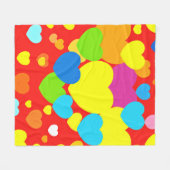 Design für Herz-Muster Fleecedecke (Vorderseite (Horizontal))