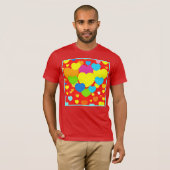 Design für Herz-Muster T-Shirt (Vorne ganz)