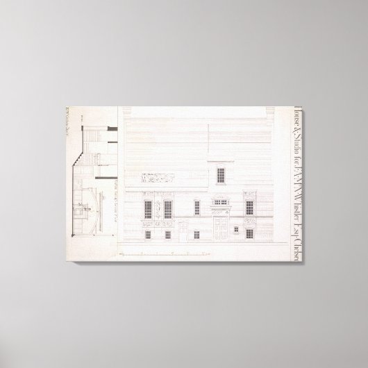 Design für House & Studio für J.A.M. Whistler Esq, Leinwanddruck (Vorderseite)