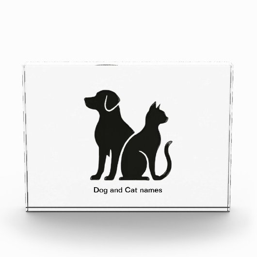 Design für Hunde und Katzen Fotoblock (Vorderseite)