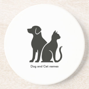 Design für Hunde und Katzen Getränkeuntersetzer