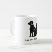 Design für Hunde und Katzen Kaffeetasse (Vorderseite Links)