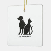 Design für Hunde und Katzen Keramikornament (Links)