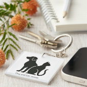 Design für Hunde und Katzen Schlüsselanhänger (Vorderseite rechts)