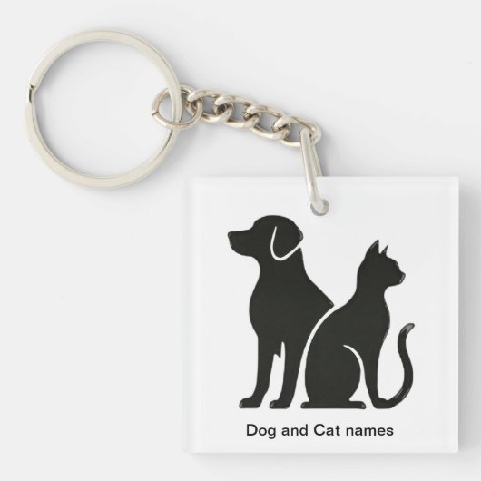 Design für Hunde und Katzen Schlüsselanhänger (Vorderseite)
