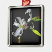 Design für irische Blume Silbernes Ornament (Links)