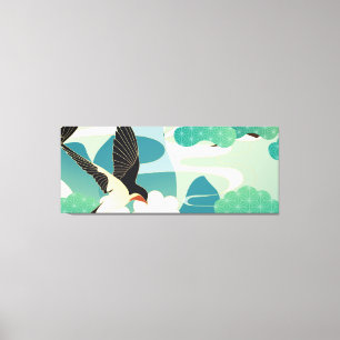 Design für japanische Linien Leinwanddruck