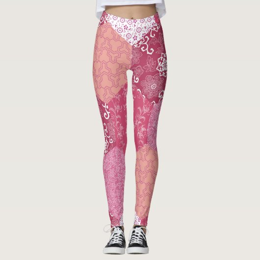 Design für japanische Stilmuster Leggings (Vorderseite)