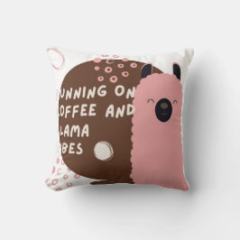 Design für Kaffee und Lama Kissen
