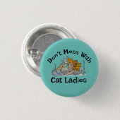 Design für Katzenladies Button (Vorne & Hinten)
