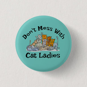 Design für Katzenladies Button