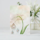 Design für kleine Mädchen Dankeskarte (Stehend Vorderseite)