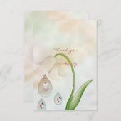 Design für kleine Mädchen Dankeskarte (Vorne/Hinten)