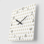 Design für kreative Kunst Quadratische Wanduhr (Winkel)