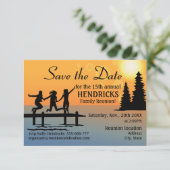 Design für kreative Wiedersehen-Familie Save the D Save The Date (Stehend Vorderseite)