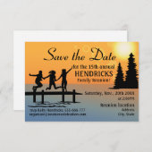 Design für kreative Wiedersehen-Familie Save the D Save The Date (Vorne/Hinten)