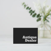 Design für kühne und klare antike Händler Visitenkarte (Stehend Vorderseite)