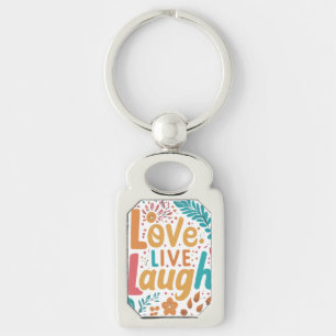 Design für Liebe, Live, Lauchen, Rectangle, Shirt Schlüsselanhänger