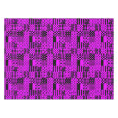 Design für lila Schwarz-Mischmuster Tischdecke (Vorderseite (Horizontal))
