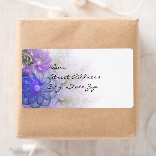 Design für lila und blaue Lacy-Abstrakte Blume (Insitu)