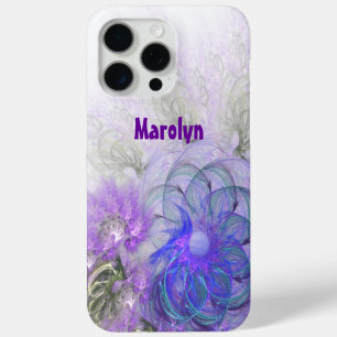 Design für lila und blaue Lacy-Abstrakte Blume Case-Mate iPhone Hülle