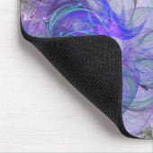 Design für lila und blaue Lacy-Abstrakte Blume Mousepad (Ecke)