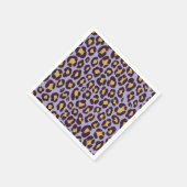 Design für lila und goldene Geparden Serviette (Ecke)