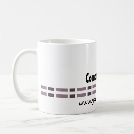Design für lila Verknüpfungen Kaffeetasse (Links)