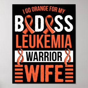 Design für Männer mit AML Leukämie für einen Ehema Poster