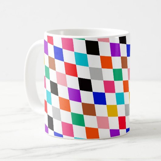 Design für mehrfarbiges Harlequin Diamonds Kaffeetasse